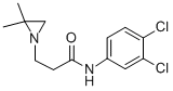 N-(3,4-Dichlorophenyl)-3-(2,2-dimethyl-1-aziridinyl)propionamide Struktur