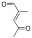 2-Pentenal, 2-methyl-4-oxo-, (E)- (9CI) Struktur