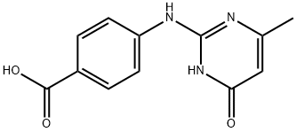 4-(4-HYDROXY-6-METHYL-PYRIMIDIN-2-YLAMINO)-BENZOIC ACID Struktur