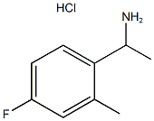 1-(4-Fluoro-2-methylphenyl)ethylamine hydrochloride Struktur