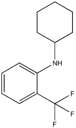 N-cyclohexyl-2-(trifluoromethyl)aniline Struktur