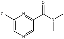 6-CHLORO-N,N-DIMETHYL-2-PYRAZINECARBOXAMIDE Struktur