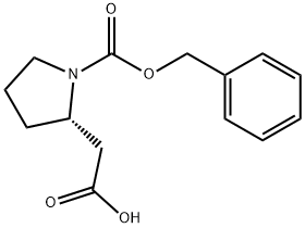 (S)-1-Cbz-2-pyrrolidineacetic acid Struktur