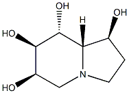 (1S,6R,7R,8R,8AS)octahydro-1,6,7,8-indolizinetetrol Struktur