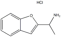 1-(1-Benzofuran-2-yl)-1-ethanamine hydrochloride Struktur