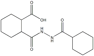 2-{[2-(cyclohexylcarbonyl)hydrazino]carbonyl}cyclohexanecarboxylic acid Struktur