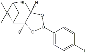 (1S,2S,6R,8S)-4-(4-Iodophenyl)-2,9,9-trimethyl-3,5-dioxa-4-boratricyclo[6.1.1.06]decane Struktur