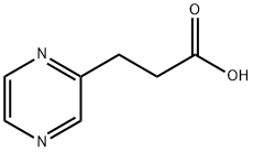 2-PYRAZINEPROPANOIC ACID Struktur