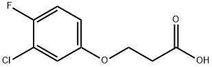 3-(3-chloro-4-fluorophenoxy)propanoic acid Struktur