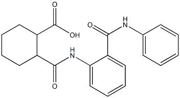 2-{[2-(anilinocarbonyl)anilino]carbonyl}cyclohexanecarboxylic acid Struktur