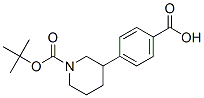 1-Boc-3-(4-Carboxyphenyl) Piperidine Struktur