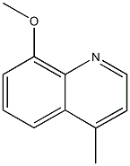 8-Methoxy-4-methyl-quinoline Struktur