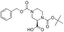 (R)-1-Boc-4-Cbz-2-piperazine carboxylic acid Struktur