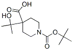 1-Boc-4-(2-hydroxypropan-2-yl)piperidine-4-carboxylic acid Struktur