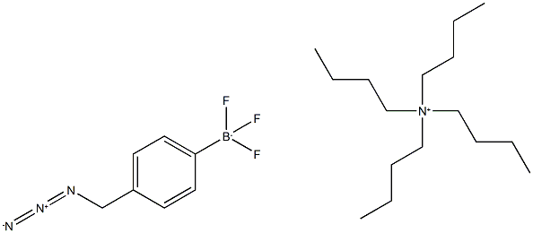 Tetrabutylammonium 4-(azidomethyl)-phenyl trifluoroborate Struktur