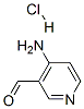 3-Formylpyridin-4-ylaminehydrochloride Struktur