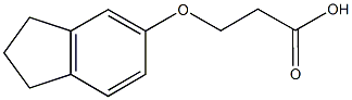 3-(2,3-dihydro-1H-inden-5-yloxy)propanoic acid Struktur