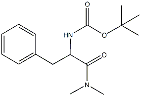 tert-butyl 1-benzyl-2-(dimethylamino)-2-oxoethylcarbamate Struktur