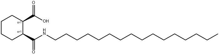 2-[(hexadecylamino)carbonyl]cyclohexanecarboxylic acid Struktur