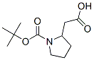 1-Boc-2-pyrrolidineacetic acid Struktur