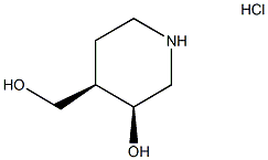 (3S,4R)-4-(Hydroxymethyl)-3-piperidinol hydrochloride Struktur