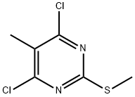 4,6-Dichloro-5-methyl-2-(methylthio)pyrimidine Struktur