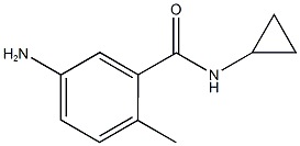 5-Amino-N-cyclopropyl-2-methylbenzamide Struktur