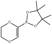 2-(4,4,5,5-テトラメチル-1,3,2-ジオキサボロラン-2-イル)-5,6-ジヒドロ-1,4-ジオキシン 化學(xué)構(gòu)造式