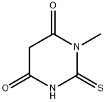 1-Methyl-2-thioxodihydro-4,6(1H,5H)-pyrimidinedione Struktur