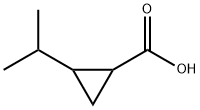 2-isopropylcyclopropanecarboxylic acid Struktur