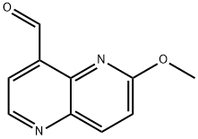 6-Methoxy[1,5]naphthyridine-4-carbaldehyde Struktur