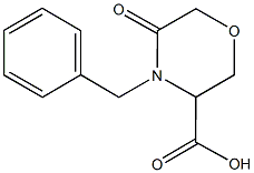 4-BENZYL-5-OXOMORPHOLINE-3-CARBOXYLIC ACID Struktur