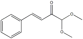 (E)-1,1-Dimethoxy-4-phenyl-3-buten-2-one Struktur