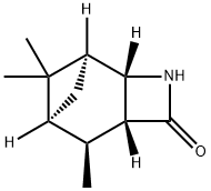 (1S,2S,5R,6S,7S)-6,8,8-TRIMETHYL-3-AZATRICYCLO[5.1.1.02,5]NONAN-4-ONE Struktur