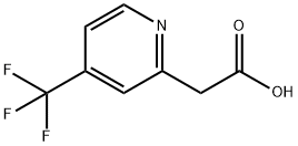 (4-Trifluoromethyl-pyridin-2-yl)-acetic acid Struktur