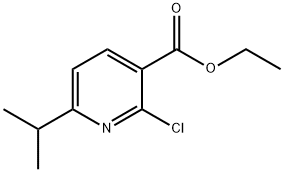 2-Chloro-6-isopropylpyridine-3-carboxylic acid ethyl ester Struktur