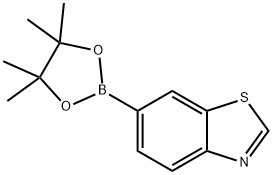 6-(4,4,5,5-tetramethyl-1,3,2-dioxaborolan-2-yl)benzo[d]thiazole Struktur