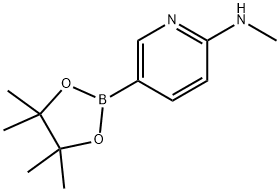 N-METHYL-5-(4,4,5,5-TETRAMETHYL-1,3,2-DIOXABOROLAN-2-YL)PYRIDIN-2-AMINE Struktur