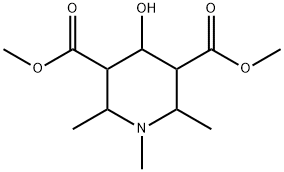 1,2,6-Trimethyl-4-oxo-piperidine-3,5-dicarboxylic acid dimethyl ester Struktur