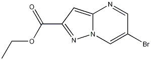 ETHYL 6-BROMOPYRAZOLO[1,5-A]PYRIMIDINE-2-CARBOXYLATE Struktur