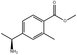 Benzoic acid, 4-[(1S)-1-aminoethyl]-2-methyl-, methyl ester Struktur