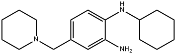 N-Cyclohexyl-4-[(piperidin-1-yl)methyl]benzene-1,2-diamine Struktur