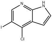 4-CHLORO-5-IODO-1H-PYRROLO[2,3-B]PYRIDINE Struktur