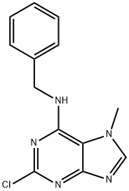 2-CHLORO-6-BENZYLAMINO-7-METHYLPURINE Struktur