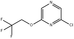 2-chloro-6-(2,2,2-trifluoroethoxy)pyrazine Struktur