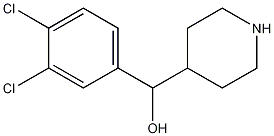 (3,4-Dichloro-phenyl)-piperidin-4-yl-methanol Struktur