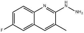 6-Fluoro-2-hydrazino-3-methylquinoline hydrochloride Struktur