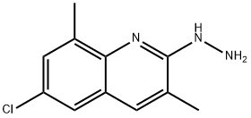 6-CHLORO-2-HYDRAZINO-3,8-DIMETHYL-NAPHTHALENE HCL Struktur