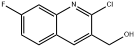 2-CHLORO-7-FLUOROQUINOLINE-3-METHANOL Struktur