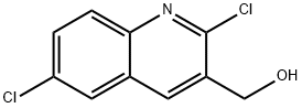 2,6-DICHLOROQUINOLINE-3-METHANOL Struktur